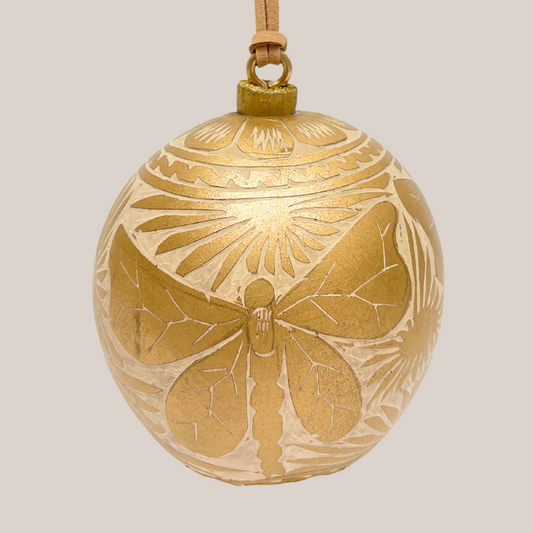 Large Natural Sphere | Old gold