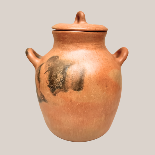 Marcela, Vase with braid handle | Natural Ceramic