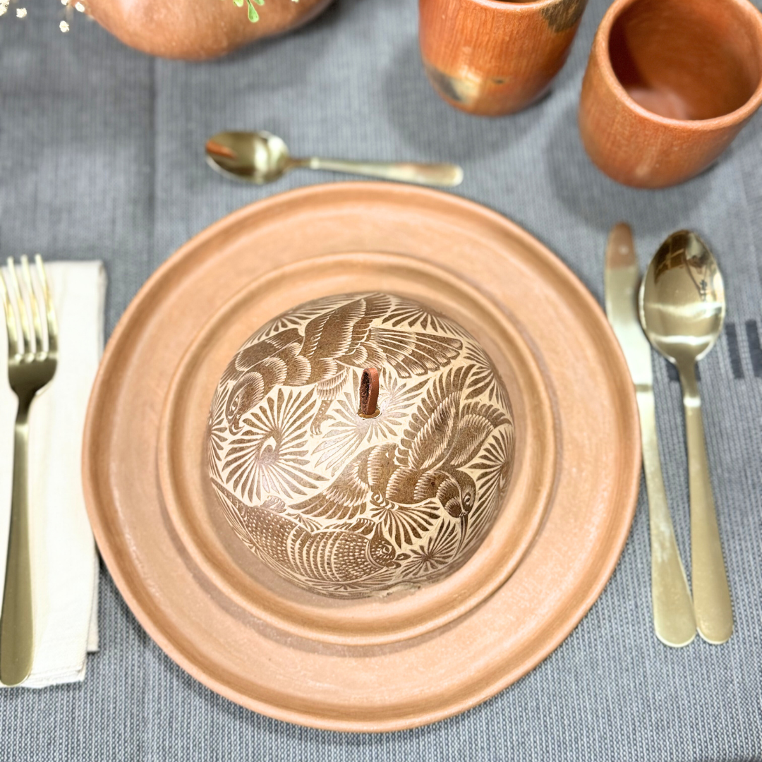 Set de Campanas cubre Plato, Jícara