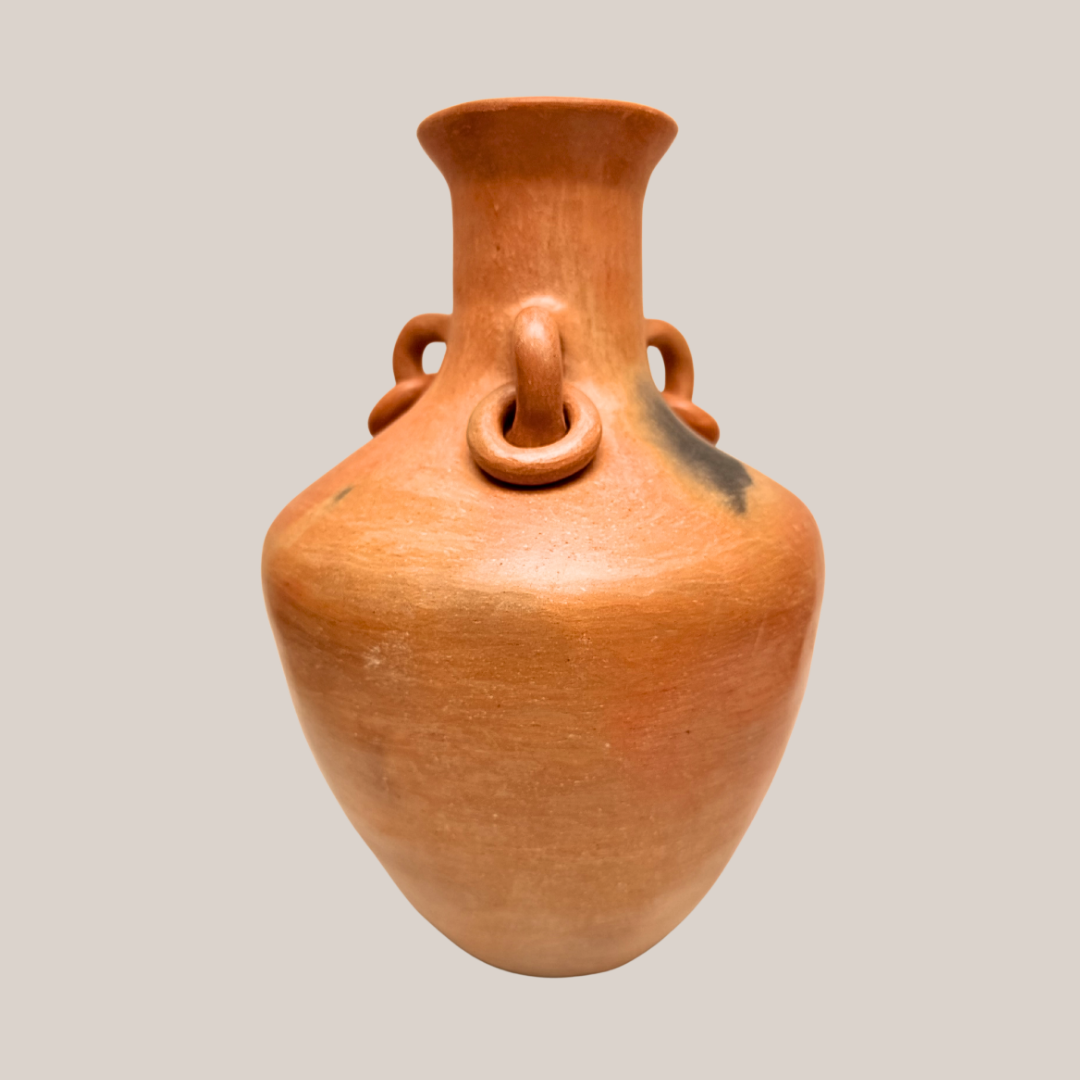 Marcela, Vase with braid handle | Natural Ceramic