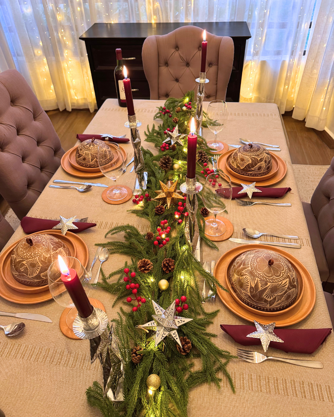 Set de 6 Campanas cubre Plato, Jícara