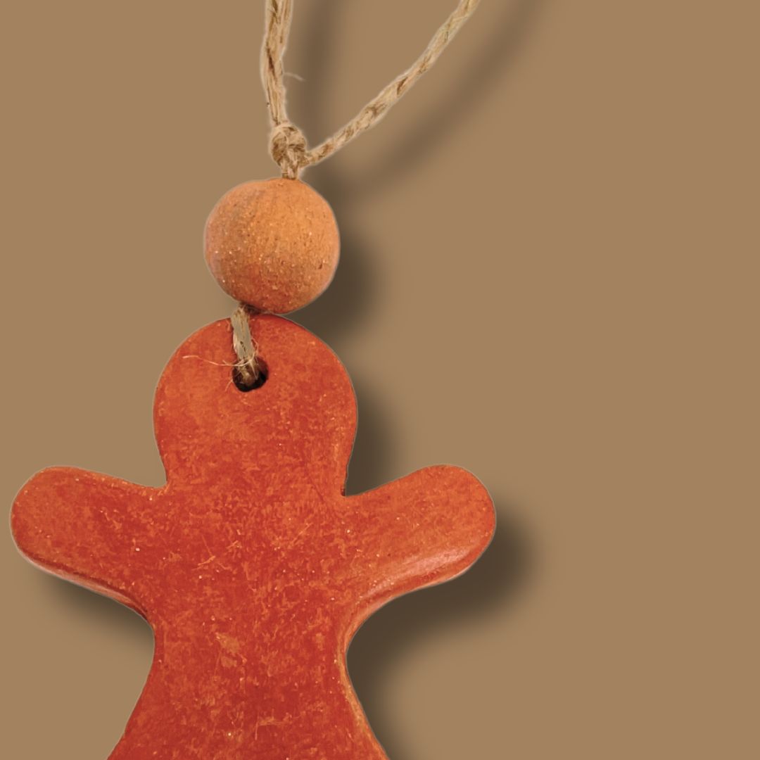 Ceramic Pendants (Set of 4) | red clay