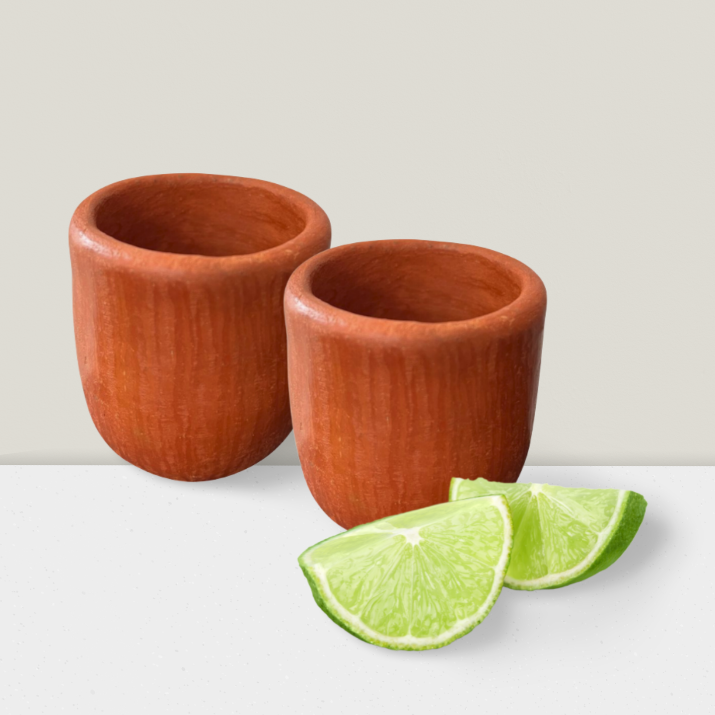 2 Round Mezcaleros Glasses | Artisanal ceramics