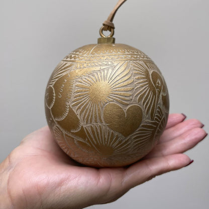 Large Natural Sphere | Old gold