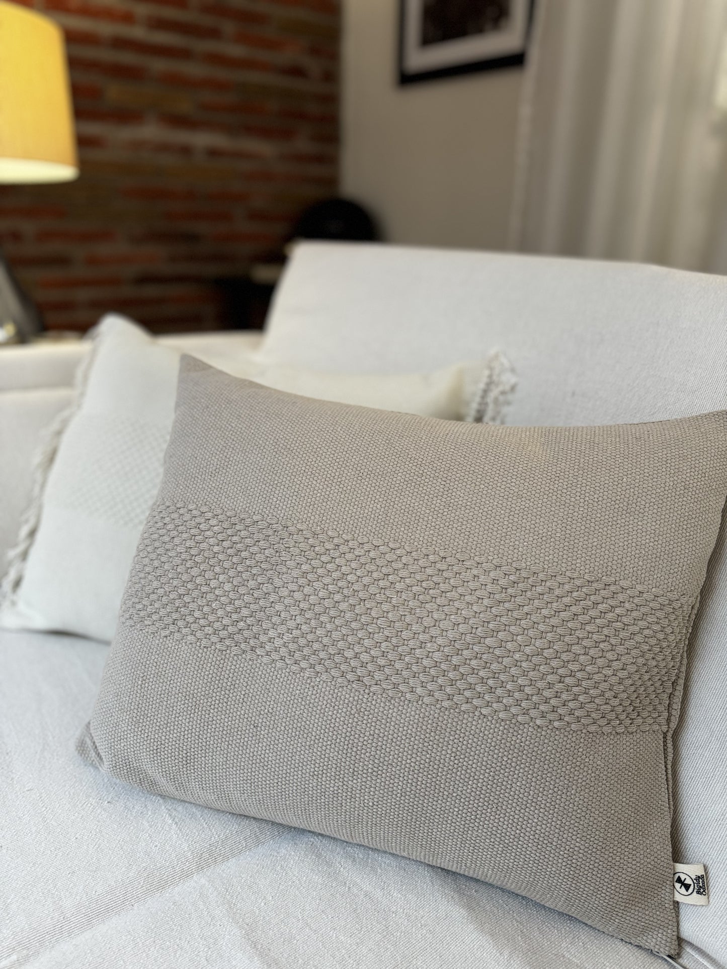 Daniela, Khaki | 50x40cm | Natural Cushion Cover