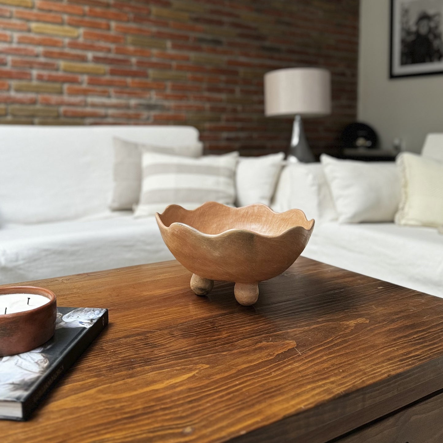 Silvia, Footed Bowl, Bowl | Natural Ceramic