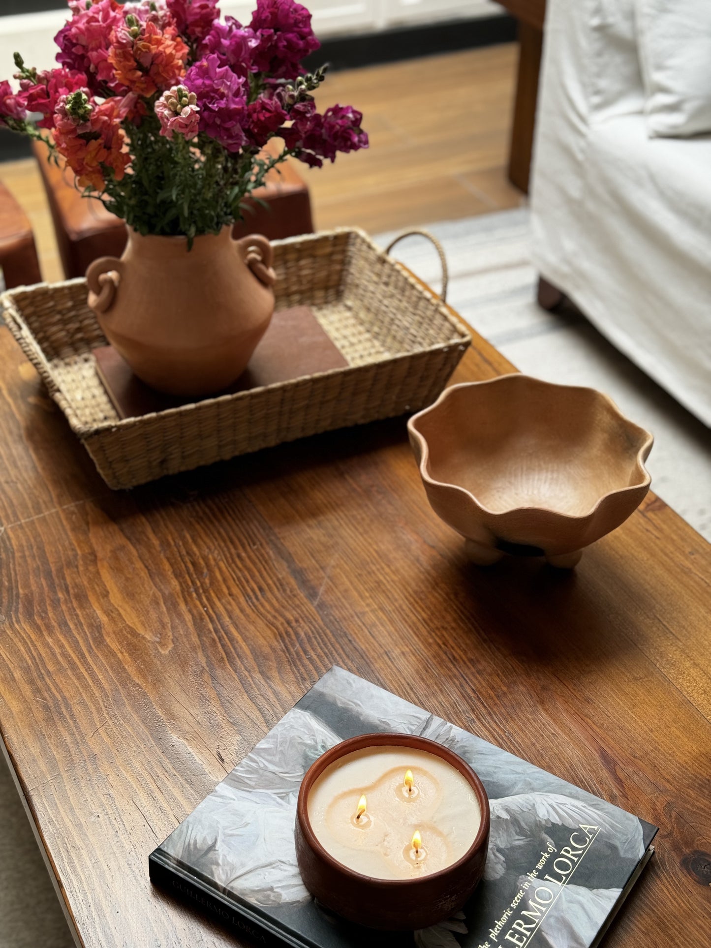 Silvia, Footed Bowl, Bowl | Natural Ceramic