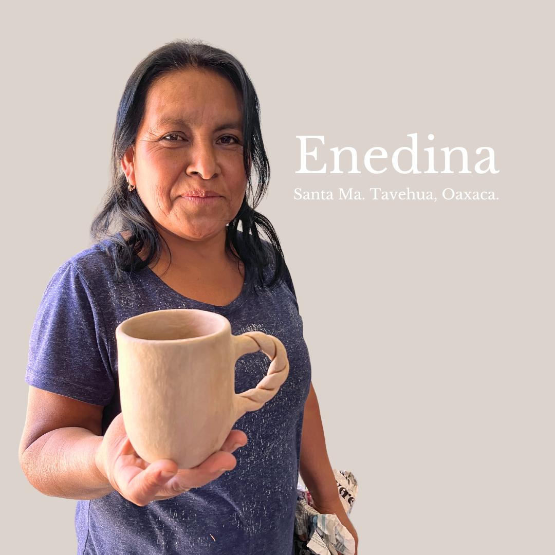 4 Enedina Cups, with saucer