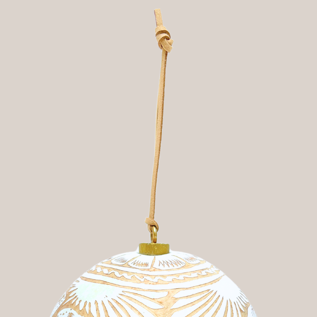 Large Natural Sphere | Hand Carved Gourd