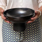 Bowl with Pedestal | Black Mud