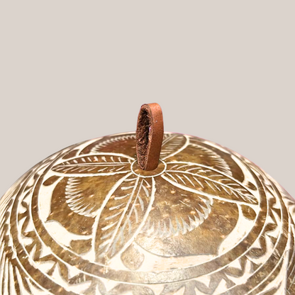 Campana de Jícara con Cordón Gamuza | Natural